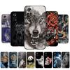For POCO X4 PRO 5G Case Phone Back Cover Global Soft Silicone Protective Black Tpu Case Lion Wolf Tiger Dragon