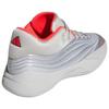 Dame 10 Adidas 'Серебристый Металлик Ярко-Красный' KJ4398