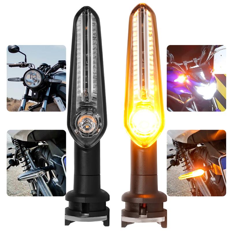 Для Yamaha MT07 MT03 MT09 Tracer XSR 700 Универсальный Мотоцикл Поворотник Текущая Вода Фара Передний Задний Фонарь
