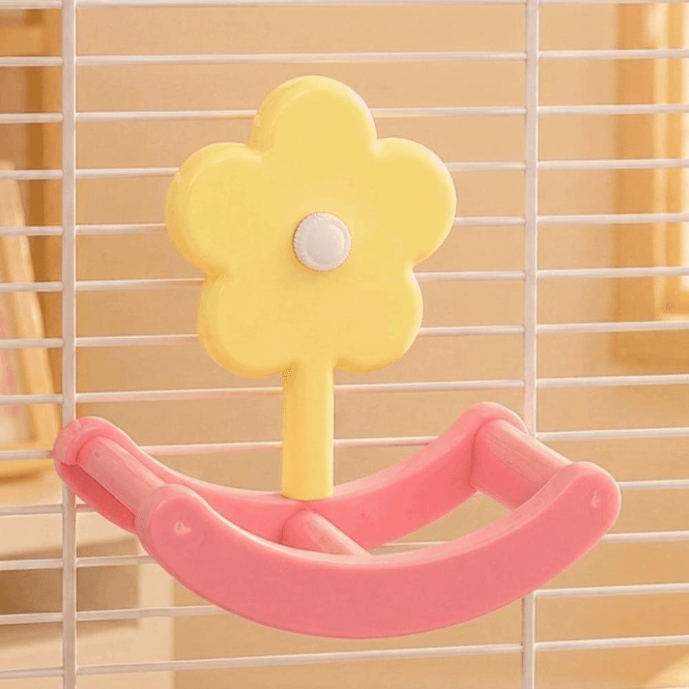 Bite Resistant Bird Rocking Perch Stand Hanging Parrot Pirate Ship Toy Cage Accessories