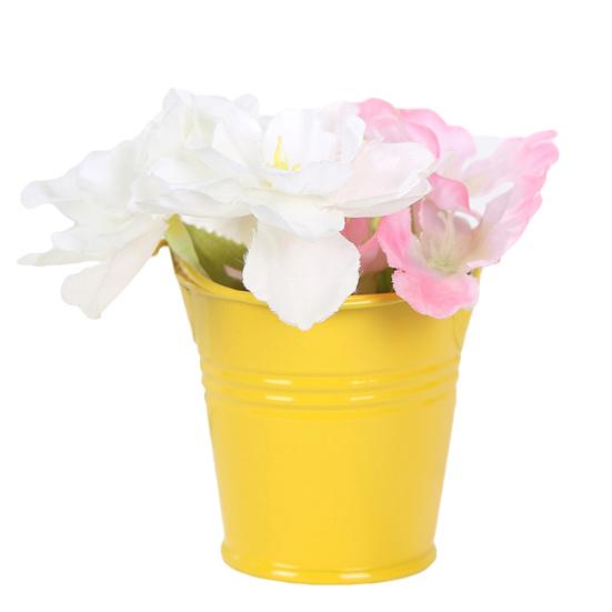 Милое мини однотонное ведро ведро для свадебной вечеринки, сувениры для домашнего отеля, декор