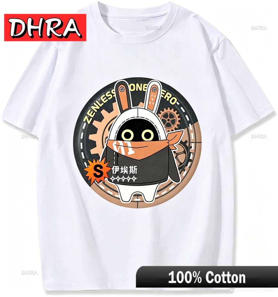 Kawaii Zenless Zone Zero TShirt ACG ARPG Game Fans Cosplay Graphic T Shirt Cotton Casual Fashion Streetwear Man Women Tshirt