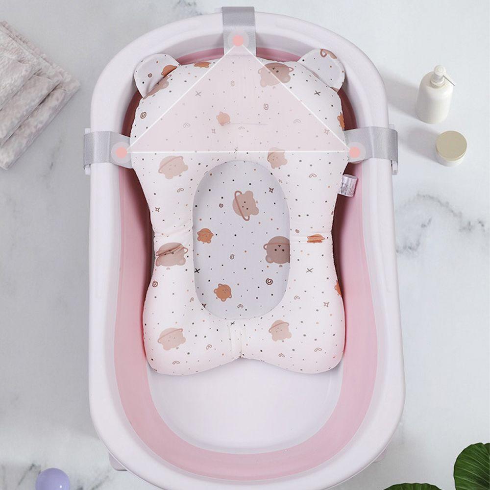 Rabbit Anti-Slip Bear Infant Bathtub Pad Newborn Bath Seat Shower Support Mat Baby Bath Cushion