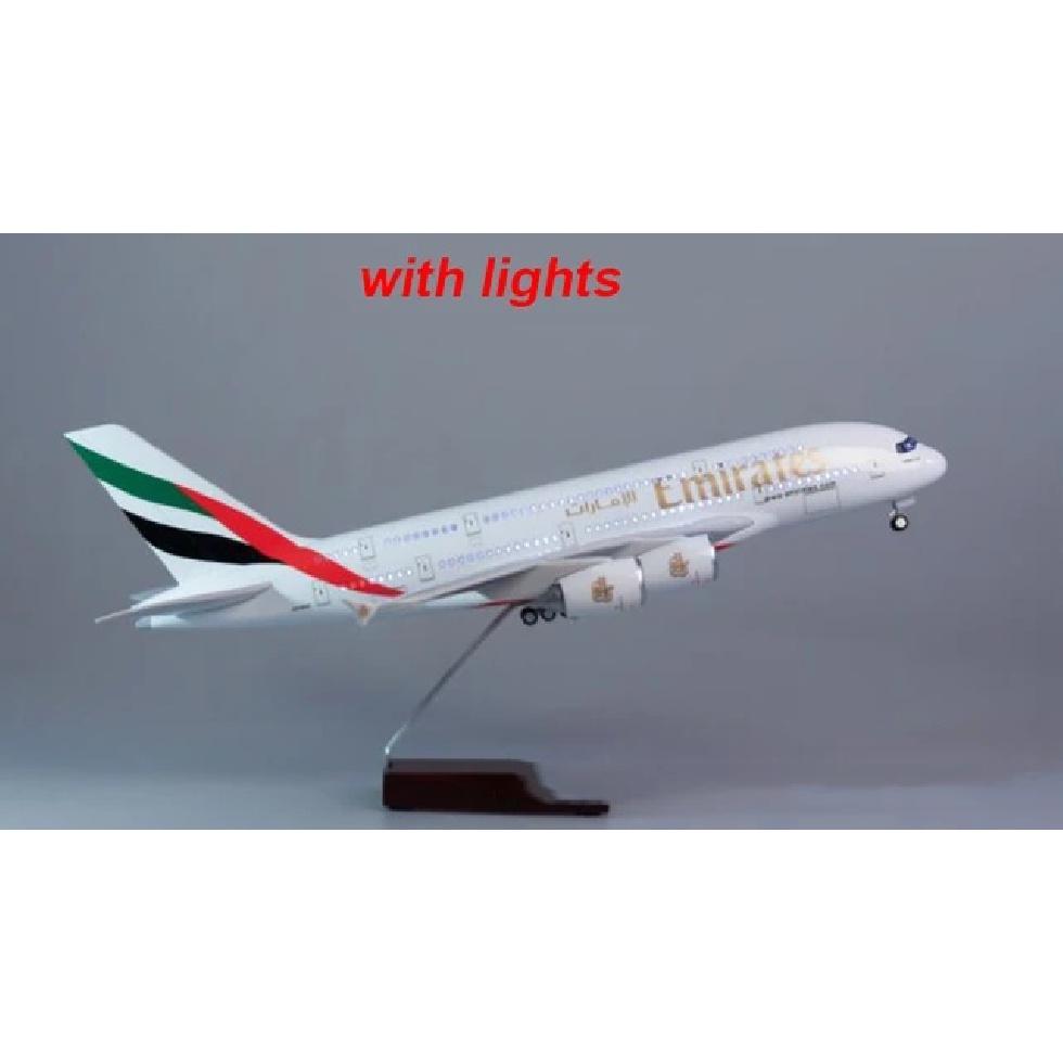 Новая модель самолета Emirates A380 Масштаб 1/160 18 дюймов Большой литой самолет Игрушка Коллекционный подарок От Авиации
