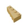 BRICKE 4x2 Left Wedge Brick - Compatible with LEGO 41768 Blocks, DIY Educational Loose Parts