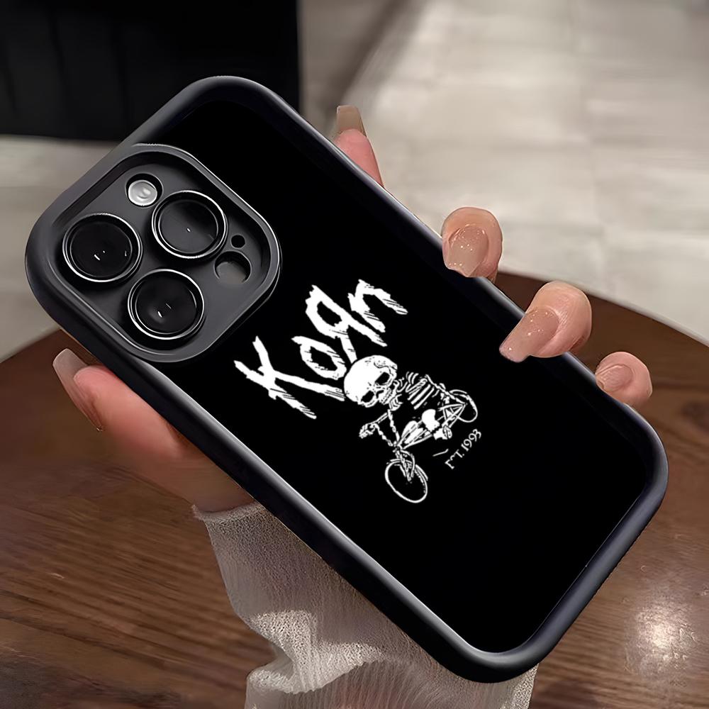 Чехол для телефона рок-группы K-Korn Для IPhone 17 Pro Max 15 Pro 16 14 Plus 12 13 Mini 11 Pro Ударопрочный Мягкий чехол