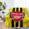 Arsenal F.C Theme Printed Blanket - Perfect for Couch, Bed, Travel & Outdoor Use | Machine Washable, Cozy & Durable.
