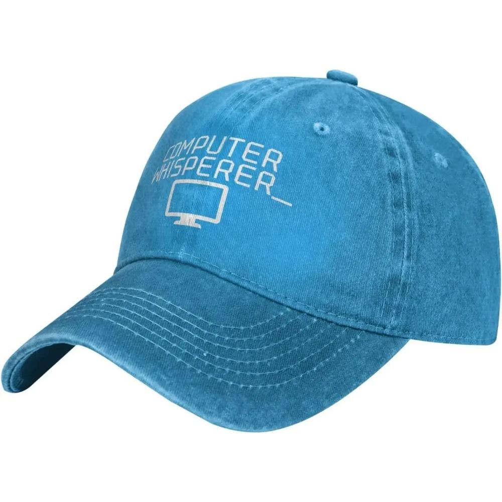 Tech Support Nerdes Geek Hats for Women Fashionable Computer Whisperer Retro Cap for Mens Workout Caps