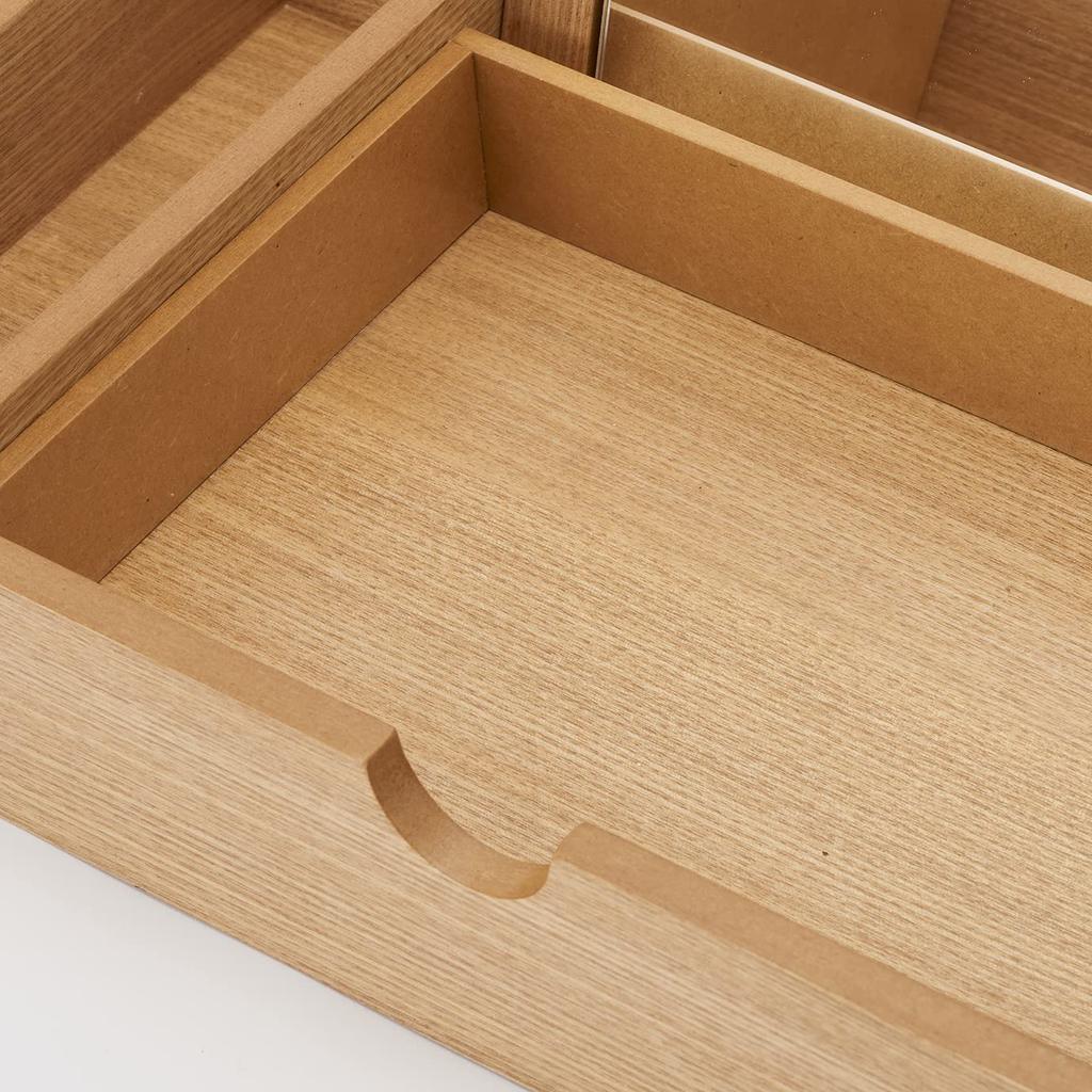 Chatani Sangyo Makeup Box Natural Wood X X H7cm In Made In Japan W35.5 D21.5 "Made Japan" 17-514