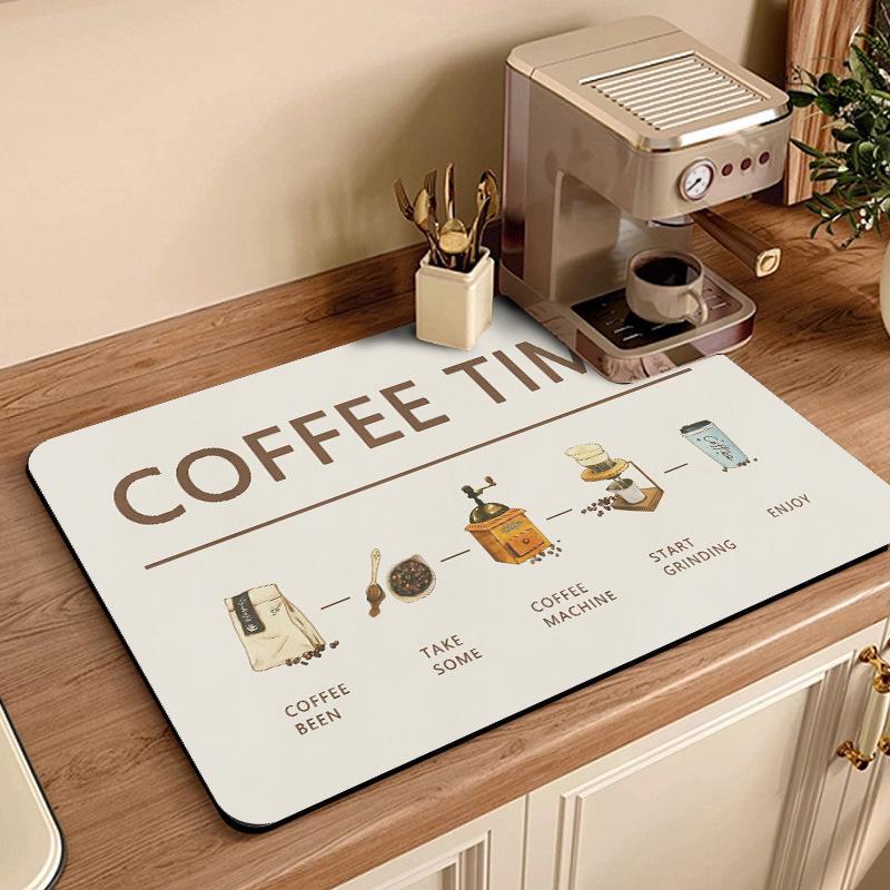 Американский впитывающий кожаный быстросохнущий коврик для кофемашины