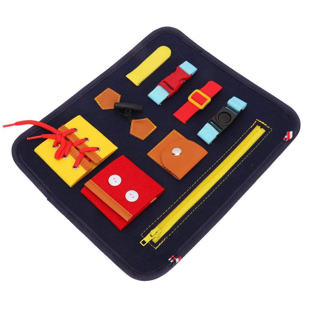 Toddler Busy Board Cultivate Concentration Color Cognition Sensory Board for Fine Motor Skill Autist