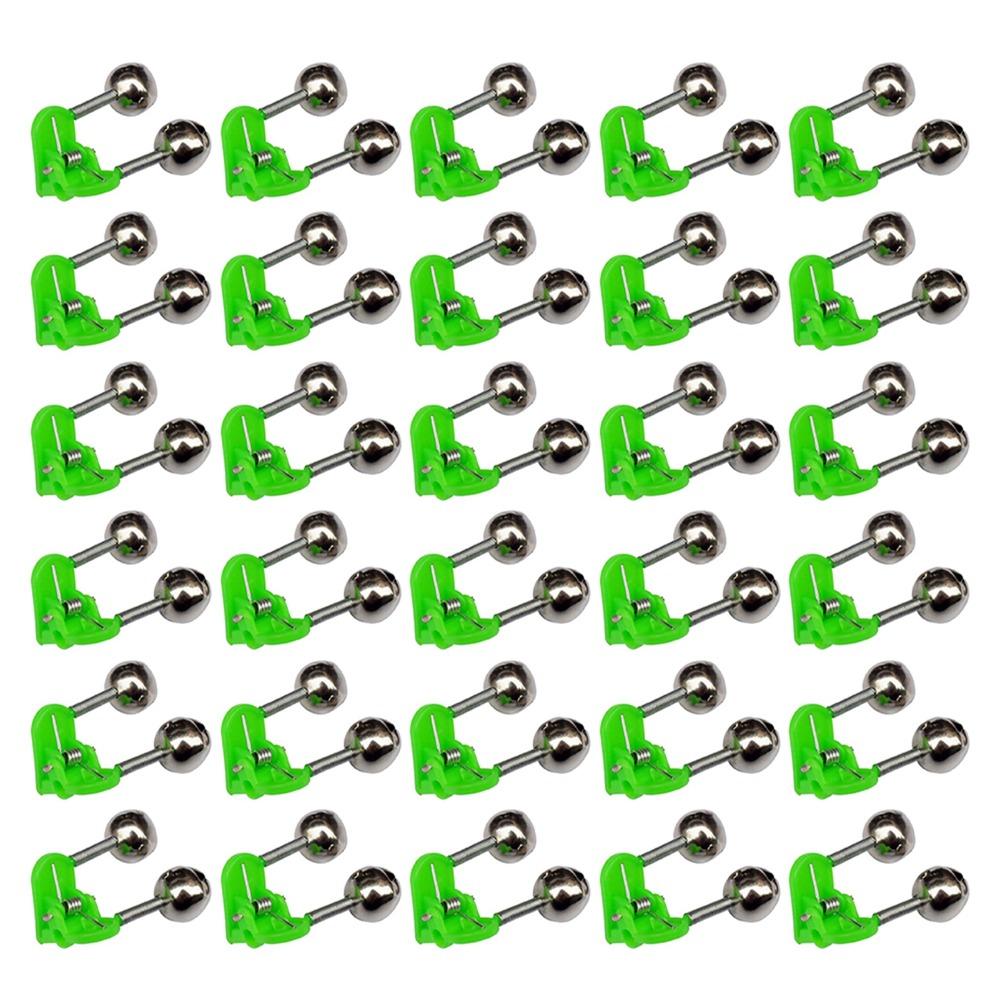 20/50PCS 46*32mm Fishing Rod Alarm Bells Double Spring Clip Bite Alarm Bells  Outdoor Fishing