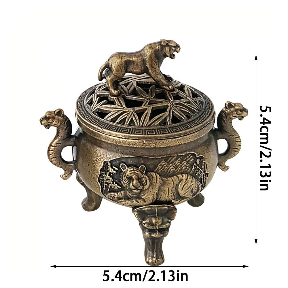 Alloy Incense Burner Animal Foot Plate Three Legged Stove  Tea Ceremony Home Decoration