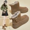 Velvet High Top Snow Boots for Women  Winter New Student Ins Korean Version Warm Casual Shoes Cotton Shoes