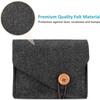 Фетровые сумки для гаджетов, чехол для мыши, многоцелевая сумка для хранения зарядных устройств, дорожный пауэрбанк для ноутбуков и аксессуаров, черный