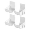 Adjustable Self-adhesive Kitchen Storage Shelf, Plastic Wall Storage Shelf for Plastic Wrap, Aluminum Foil, Towels and Bags