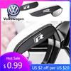 Для VW Volkswagen Jetta MK5 Golf 2 шт. Козырек-накладка на зеркало заднего вида от дождя Маленькое круглое зеркало Для VW Volkswagen GTI R Rline Go
