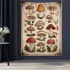 Винтажное Классическое Настенное Искусство Растения Грибы Подвесные Богемный Гобелен Подвесные Таро Хиппи Настенные Ковры Комната Японский Гобелен