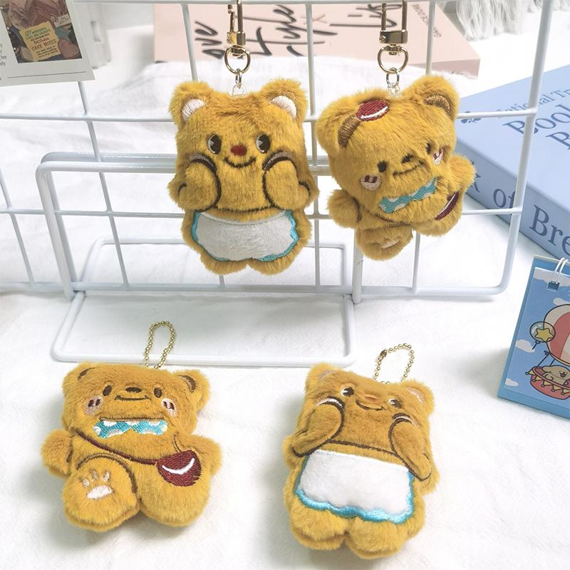 Милая плюшевая кукла-медведь, игрушки, брелок, рюкзак, подвески, украшения, аксессуары, подарки