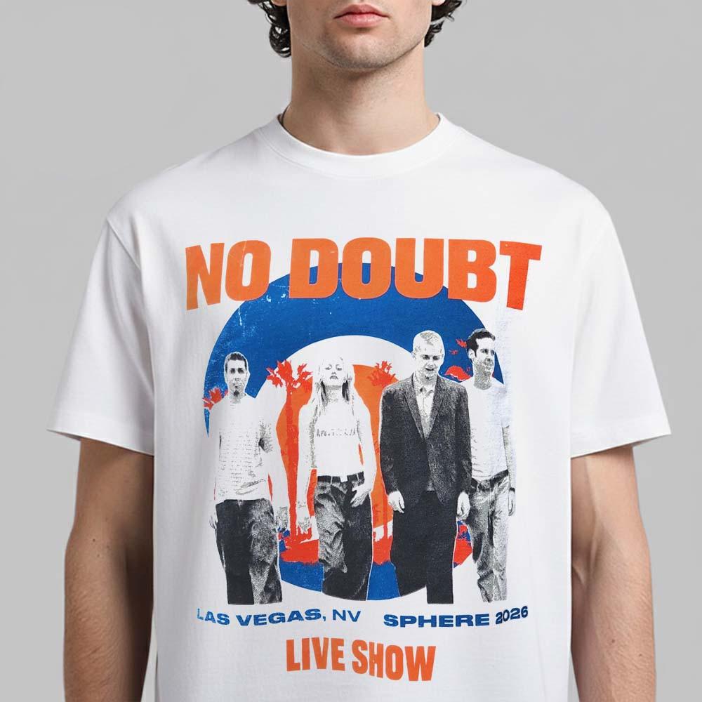 No Doubt Live At Sphere Las Vegas 2026 Concert Merch Live Show White T-Shirt