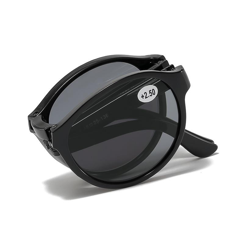 New Portable Foldable Reading Sunglasses High-Definition Anti-Blue Light Presbyopia Eyewear Outdoor UV-Protective Sunglasses