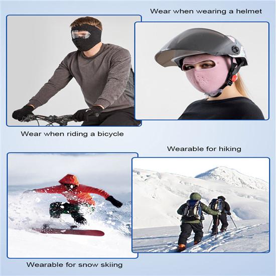 Полнолицевая маска, противотуманная велосипедная маска, защита глаз, экран, зимняя теплая маска, ветрозащитная мотоциклетная маска