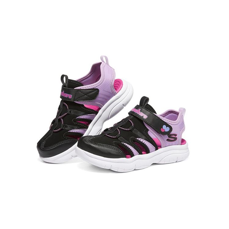 Skechers Спортивные сандалии Flex Splash Детская обувь Черный Фиолетовый 302969L-BKLV