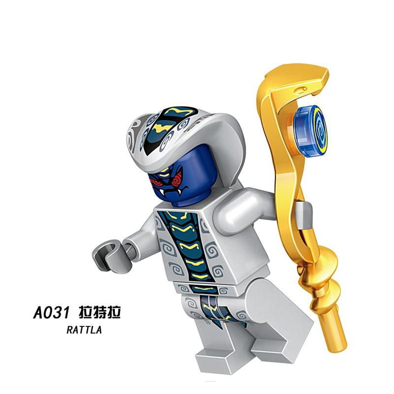 Ninjago Snake Minifigures Skales Acidicus Pythor Chokun Movies Series Building Blocks Toys for Children