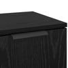 Sideboard in Black Oak Look 30 x 30 x 70 cm Particleboard