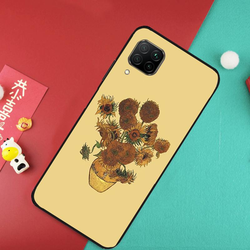 Подсолнух Для Huawei Nova 12S 9 10 SE 7i 8i 11i 12i Y60 Y61 Y70 Y72 Y73 Y90 Y91 P20 P30 P40 Lite Чехол