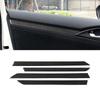 For Honda Civic 10th Gen 2016 2017 2018 Car Carbon Fiber Window Door Panel Strips Cover Protective