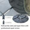 10-100pcs Vacuum Tyre Repair Nail Tire Puncture Screws Motorcycle Fitting Tubeless Wheel Repairs Punctures Kit Patches for Car