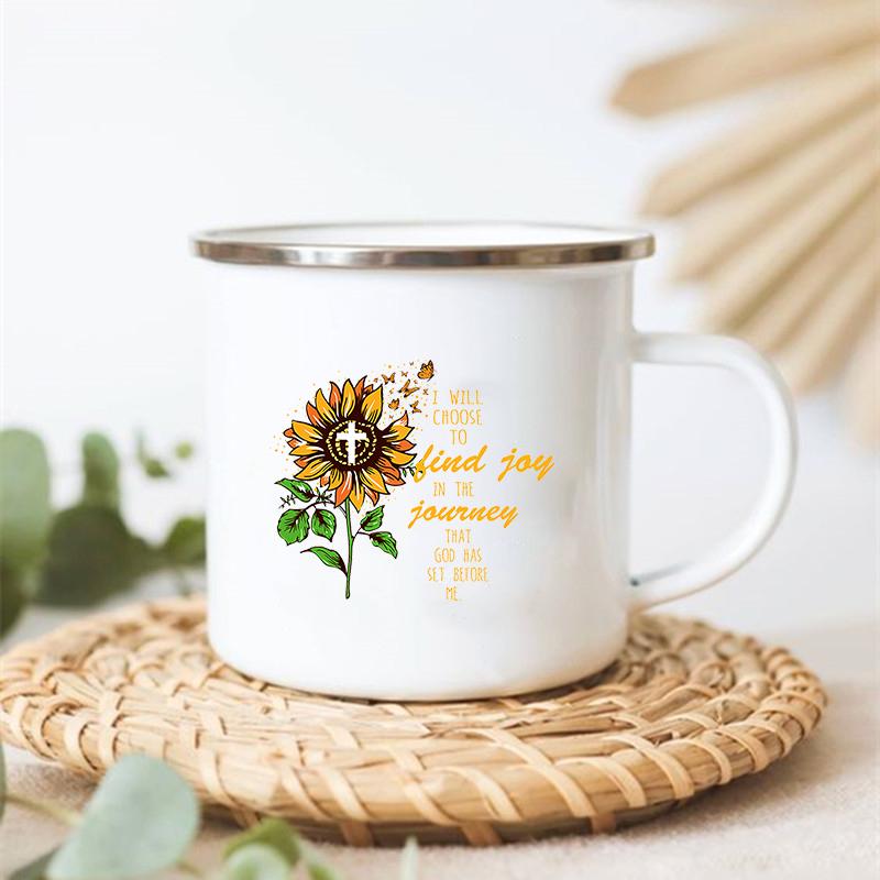 Кружки Peace Love Sunflower Elephant Print, нержавеющая сталь, чашка для кофе, оригинальные чашки для завтрака, кружка для сублимации, кружка для напитков, пивная кружка
