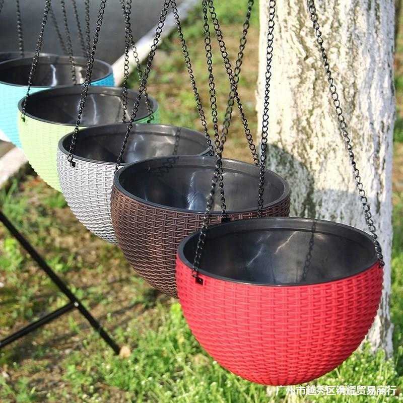 Корзина для растений, вешалка для корзины, подвесной держатель для горшков, подвесные горшки для растений, украшение стены, сада на открытом воздухе