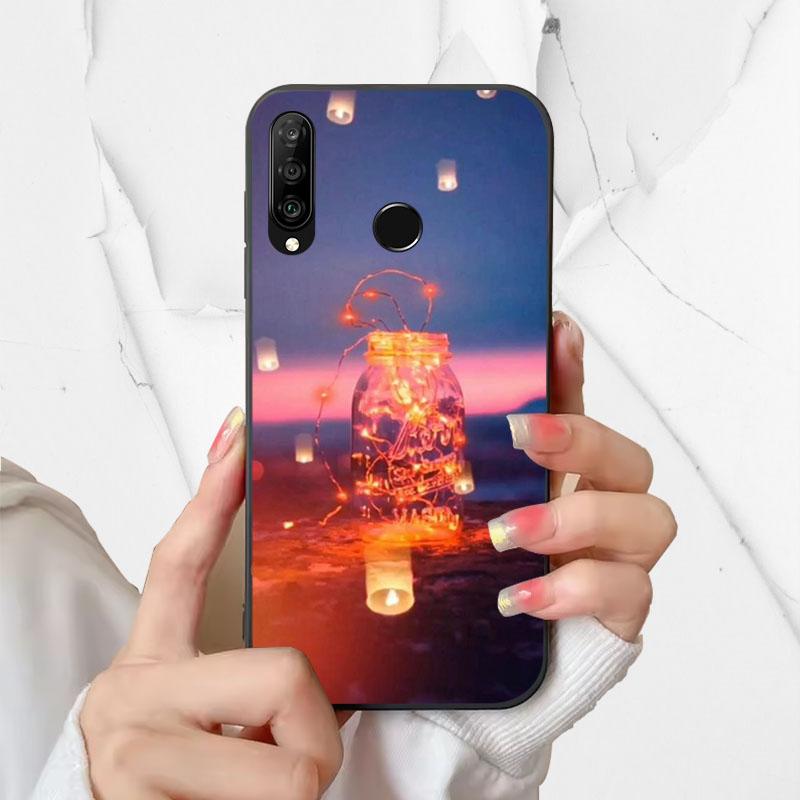 Чехол для телефона Huawei P30 Lite Силиконовый чехол MAR-LX1A Модный Расписной Ударопрочный Мягкий Fundas Для Huawei Nova 4e Чехол P30Lite