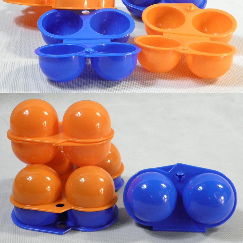 2/4 Grids Camping Containers Holder Portable Organizer Case Egg Tray Egg Storage Box