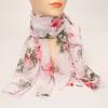 Fashionable Printed Sunscreen Scarf for Winter Women, Versatile Chiffon Long Scarf, Retro Neck Protection Scarf