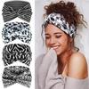 Bohemian Floral Cross Headband for Sports, Running, and Makeup