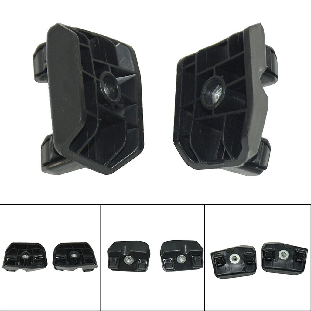1 Pair Front Bumper Bracket Black ABS Middle Holder Replacement Part Fit For 2020-2021 1493773-00-B 1493772-00-B