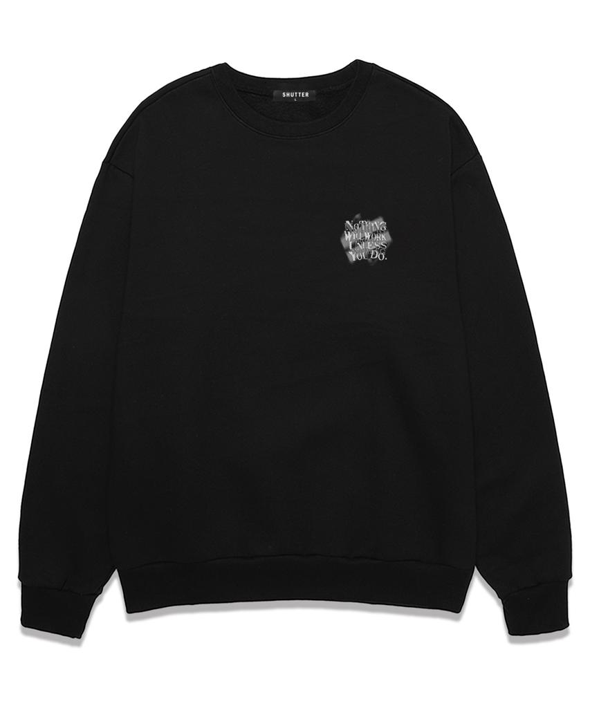 SHIRTER Свитшот Nothing Blur (Sls026) черный (Тип Б)