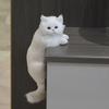 Furry Simulation Cat Hanging Ornament Realistic Fake Cat Model  for Desktop Decor