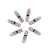 10 шт. Светодиодная лампа T5 3014 2SMD Суперяркая Лампа для приборной панели салона автомобиля Силиконовый Автомобильный Боковой Клиновой Свет