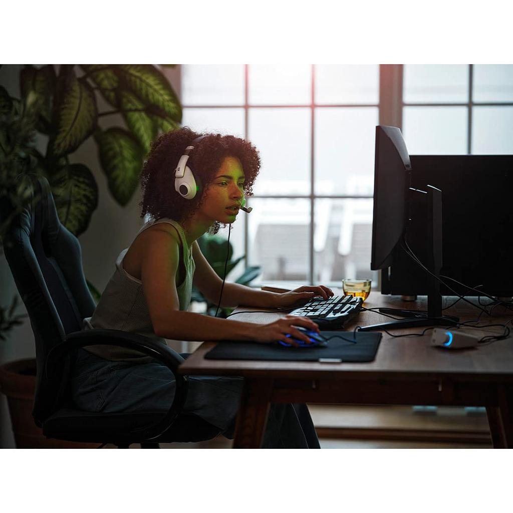 EPOS H3 Closed Acoustic Gaming Headset with Noise Cancelling Mic Plug Play Audio Around Ear Adjustable Ergonomic for Xbox White - & - - - PC, Mac,