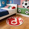 World Cup Football Bedroom Decor Round Carpet Ball Shape Carpets for Living Room Thickend Plush Lounge Floor Mat Fluffy Soft Rug