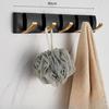 Bathroom Black Golden Hook Folding No Punch Installation Wall Mounted Rack Hooks Towel Clothes Holder Racks Hooks Bedroom