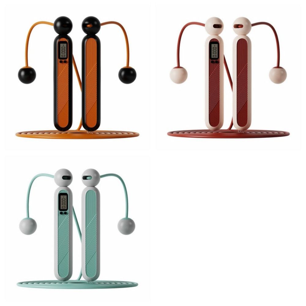 Adjustable Cordless Counting Skipping Rope with Counter Skipping Ropes Unisex