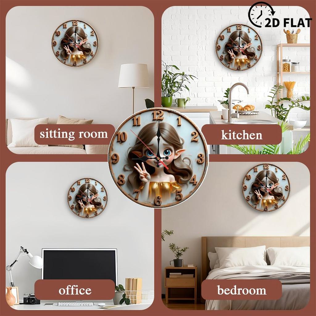 Wise Purchase 25x25cm Wood Wall Clock for Homeowners and Businesses