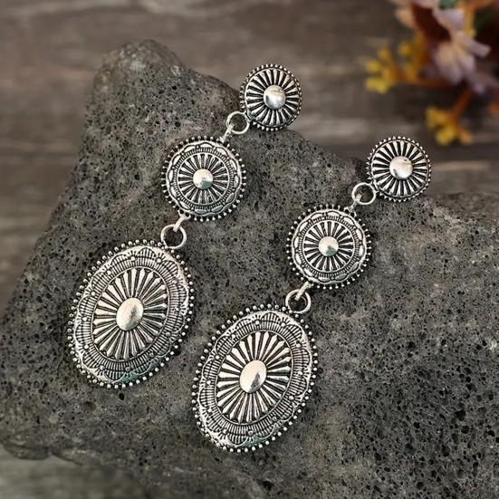 1 Pair Bohemia Style Drop Earrings Tassel Design Lightweight Stud Earrings Urban Charm Earrings Jewelry Gift