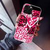 Graffiti Fashion Cool Phone Case For iPhone 17 Air 16 15 Pro Max 14 Plus 13 Mini 12 11 Cover 7 8 SE Silicone Shell Print Fundas