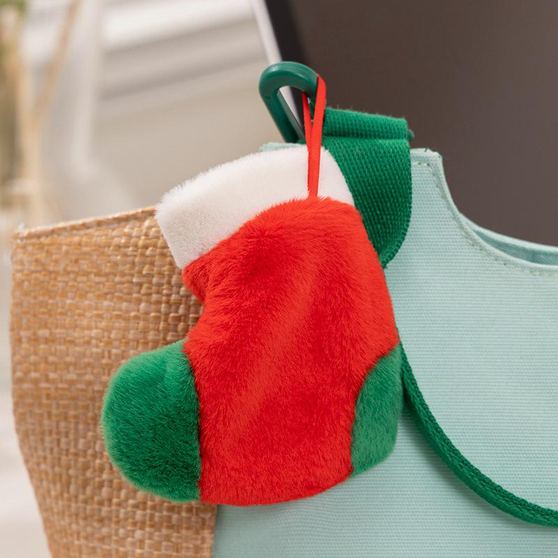 Christmas Tree Ornaments: Gingerbread Man, Wreath Plush, Snowman Hat Doll